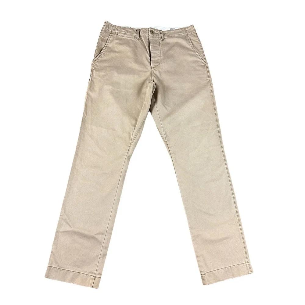 Wallace & Barnes Pants Mens 31 X 32 Officers Chino Cotton Field  Khaki